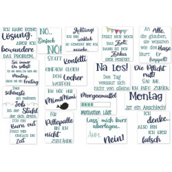 Stickserie - Sprüche At Work 1